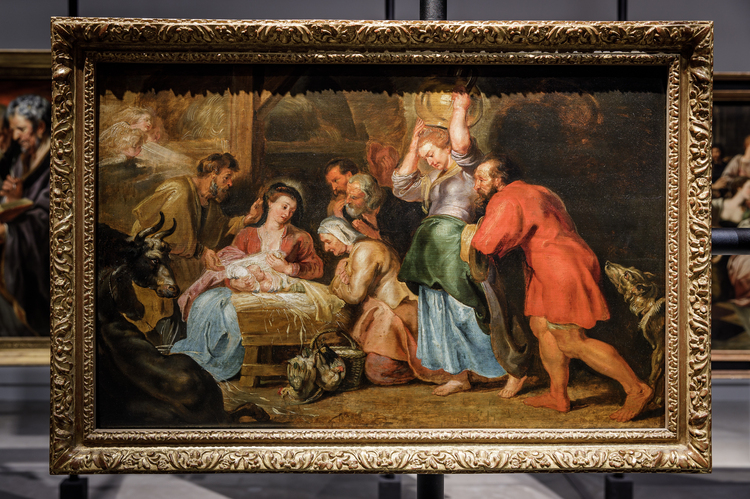 Schilderij van Rubens: Aanbidding van de herders